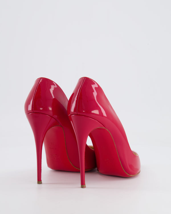 Christian Louboutin Cherry Red Patent Pigalle Pumps Size EU 38 RRP £645