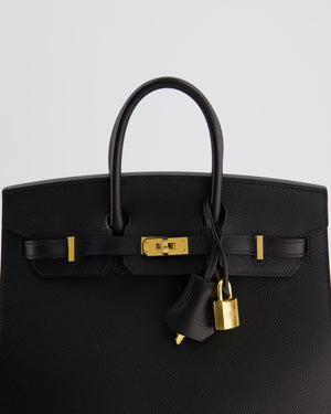 *HOLY GRAIL* Hermès Birkin 25cm Replica Jewelry
 Bag in Noir Epsom Leather with Gold Hardware