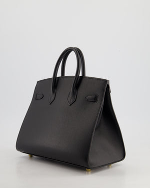 *HOLY GRAIL* Hermès Birkin 25cm Replica Jewelry
 Bag in Noir Epsom Leather with Gold Hardware