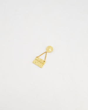 Chanel 24 K Gold plated Brooch Pin With CC Detail