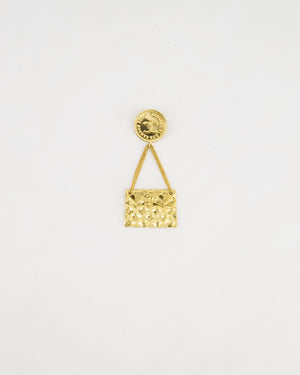 Chanel 24 K Gold plated Brooch Pin With CC Detail