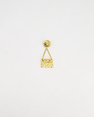 Chanel 24 K Gold plated Brooch Pin With CC Detail