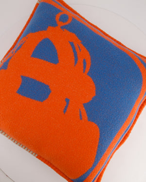 Hermès Brides De Gala Pillow in Écru, Orange 
Bleu RRP £650