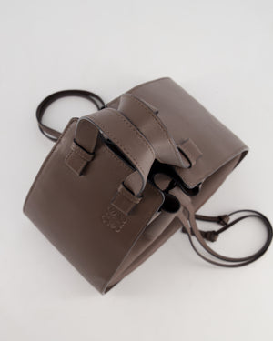 *HOT* Loewe Brown Hammock Small Textured-Leather Shoulder Bag with Silver Hardware  RRP £2,250