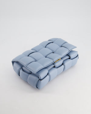 *HOT COLOUR 
FIRE PRICE* Bottega Veneta Sky Blue Padded Cassette Bag with Gold Hardware RRP £2,780