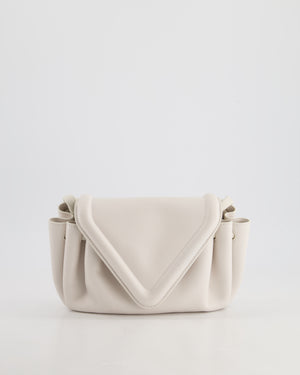 *FIRE PRICE* Bottega Veneta White Small Beak Envelope Crossbody Bag