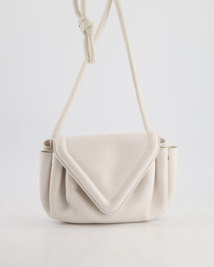 *FIRE PRICE* Bottega Veneta White Small Beak Envelope Crossbody Bag