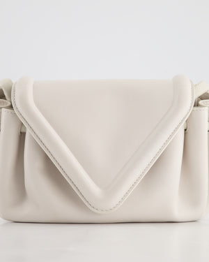 *FIRE PRICE* Bottega Veneta White Small Beak Envelope Crossbody Bag