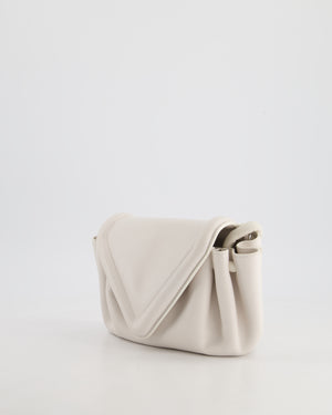 *FIRE PRICE* Bottega Veneta White Small Beak Envelope Crossbody Bag