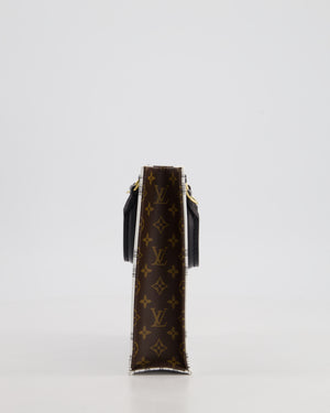 Louis Vuitton Fornasetti Petit Sac Plat Small Rectangle Crossbody Bag with Brown Monogram Canvas and Gold Hardware