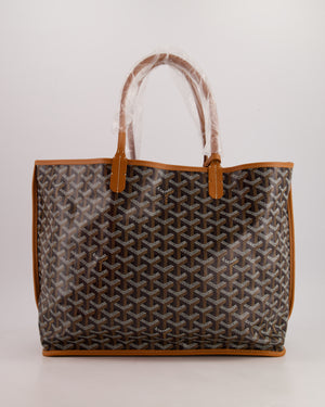 *SUPER RARE* Goyard Anjou PM in Tan 
Black Goyardine 
Calfskin Leather Reversible Shoulder Bag