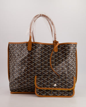 *SUPER RARE* Goyard Anjou PM in Tan 
Black Goyardine 
Calfskin Leather Reversible Shoulder Bag