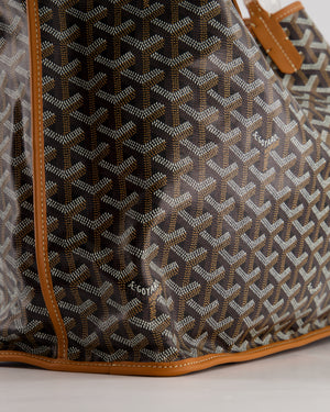 *SUPER RARE* Goyard Anjou PM in Tan 
Black Goyardine 
Calfskin Leather Reversible Shoulder Bag