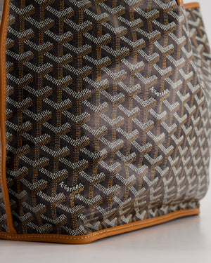 *SUPER RARE* Goyard Anjou PM in Tan 
Black Goyardine 
Calfskin Leather Reversible Shoulder Bag