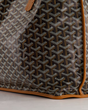 *SUPER RARE* Goyard Anjou PM in Tan 
Black Goyardine 
Calfskin Leather Reversible Shoulder Bag