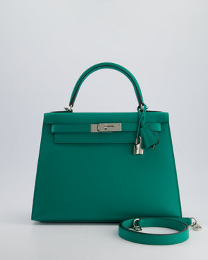 Hermès Kelly Replica Jewelry
 28cm in Vert Jade Epsom Leather with Palladium Hardware