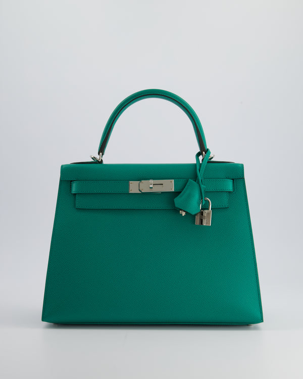 Hermès Kelly Replica Jewelry
 28cm in Vert Jade Epsom Leather with Palladium Hardware