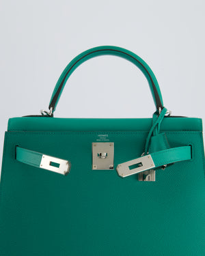 Hermès Kelly Replica Jewelry
 28cm in Vert Jade Epsom Leather with Palladium Hardware