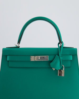 Hermès Kelly Replica Jewelry
 28cm in Vert Jade Epsom Leather with Palladium Hardware