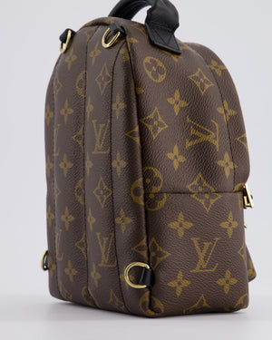 Louis Vuitton Palm Springs Mini Backpack in Monogram Canvas with Gold Hardware