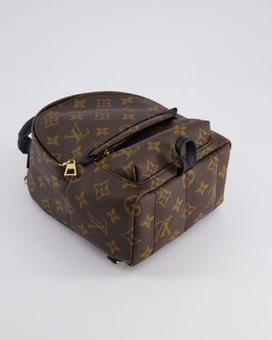 Louis Vuitton Palm Springs Mini Backpack in Monogram Canvas with Gold Hardware