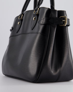 Louis Vuitton Black Passy PM Tote Bag in Epi Leather with Silver Hardware