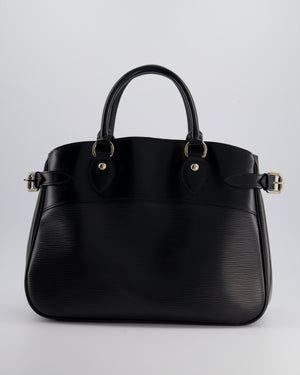 Louis Vuitton Black Passy PM Tote Bag in Epi Leather with Silver Hardware