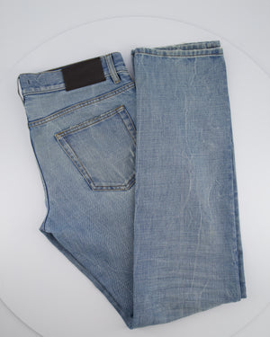 Prada Men
s Blue Stone Wash Slim Jeans Size 32