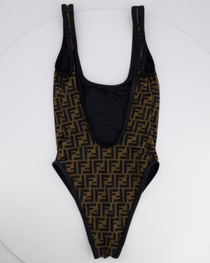 Fendi Brown FF Monogram One-Piece Swimsuit Size IT 38 (UK 6)