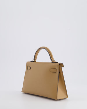 *RARE* Hermès Mini Kelly II 20cm Bag in Chai Epsom Leather with Palladium Hardware