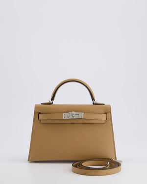 *RARE* Hermès Mini Kelly II 20cm Bag in Chai Epsom Leather with Palladium Hardware