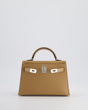 *RARE* Hermès Mini Kelly II 20cm Bag in Chai Epsom Leather with Palladium Hardware