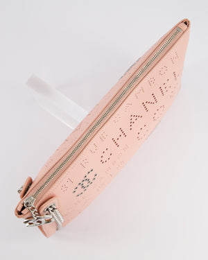 Chanel Pink Large Clutch Bag in Calfskin Leather with Silver Hardware