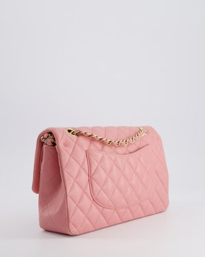 Chanel Pink Medium Double Flap Bag in Lambskin Leather with Gold Hardware RRP £8,850