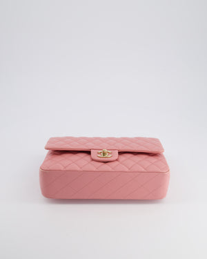 Chanel Pink Medium Double Flap Bag in Lambskin Leather with Gold Hardware RRP £8,850