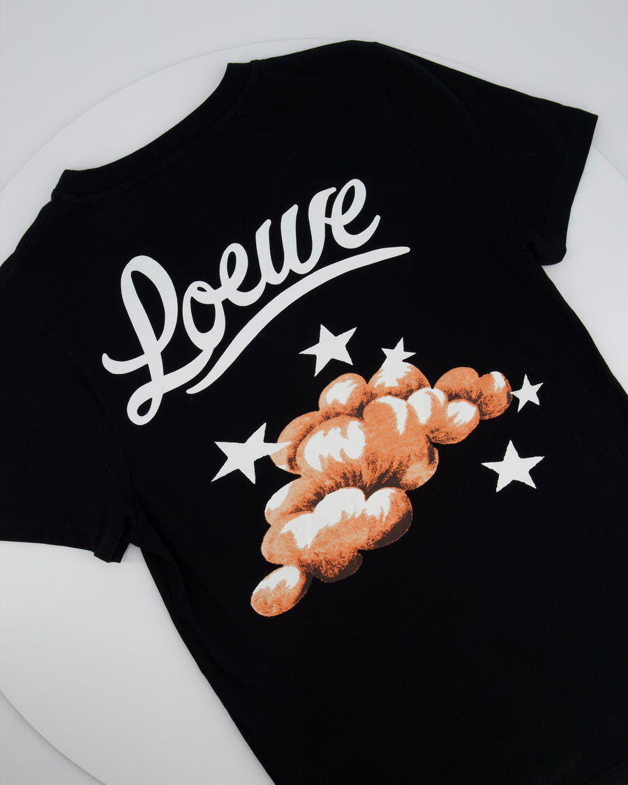 Loewe Black Cloud Print Logo T-Shirt Size M (UK 10)