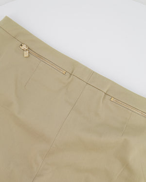 Loro Piana Light Green Straight Leg Trousers with Zip Details Size IT 46 (UK 14) RRP £1,250