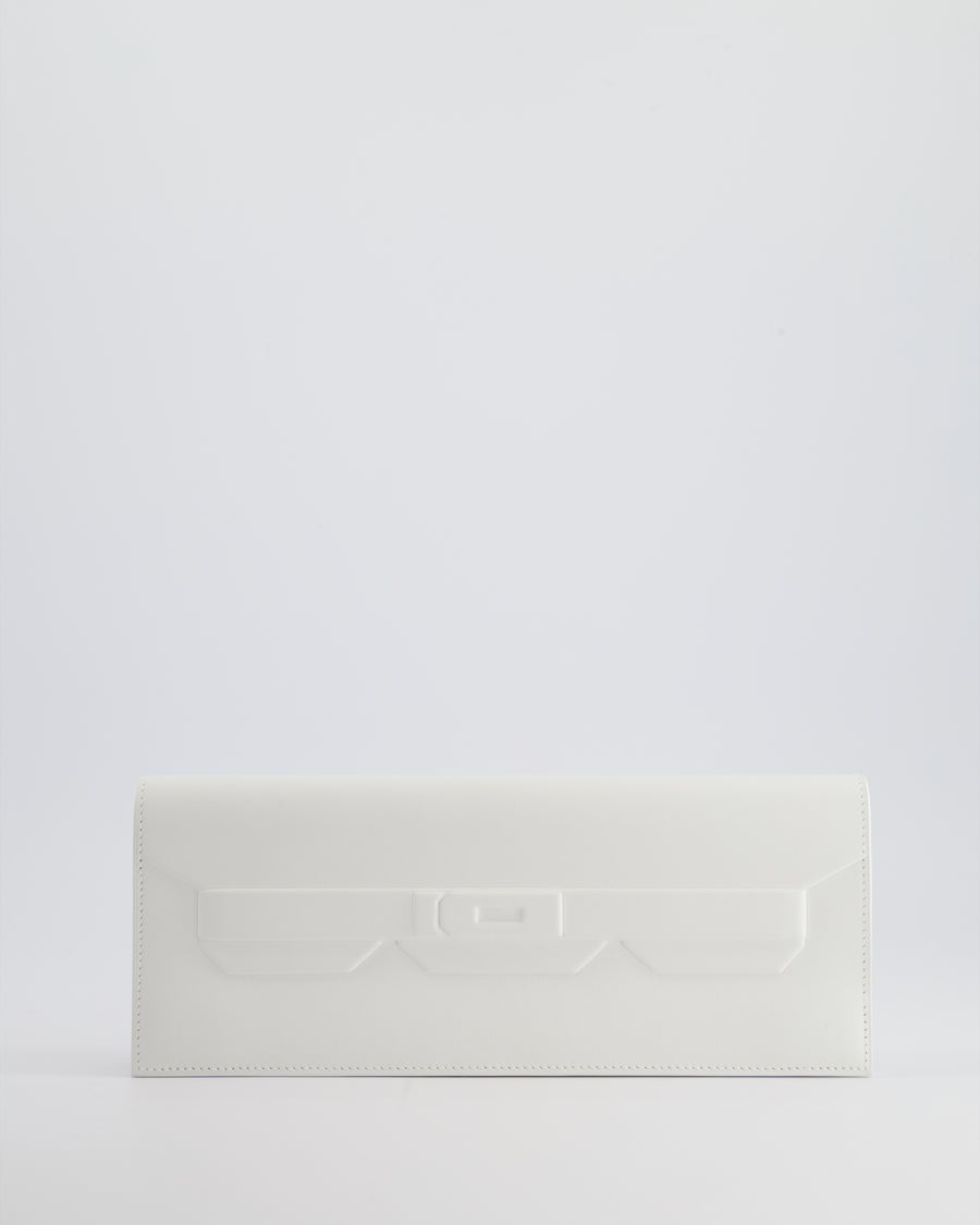 Hermès Birkin Cut Shadow Bag In White Swift Leather