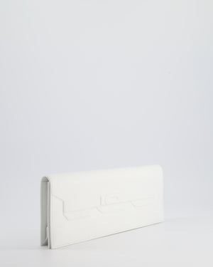 Hermès Birkin Cut Shadow Bag In White Swift Leather