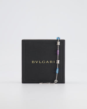 Bvlgari B.Zero1 Bracelet in White Gold, Topaz 
Amethysts Size Medium/Large