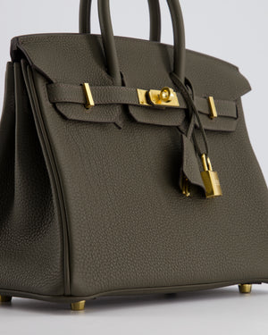 *HOT COLOUR* Hermes Birkin 25cm Bag in Eucalyptus Togo Leather with Gold Hardware