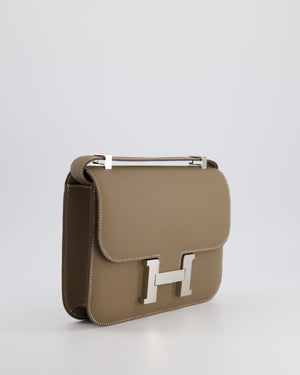 *RARE* Hermès Constance III Miroir 24cm Bag in Etoupe Epsom Leather with Palladium Hardware