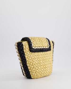 *HOT* Chanel 24C Venice Collection Beige Raffia Basket Bag with White Leather Interlocking Chain 
Champagne Gold Hardware