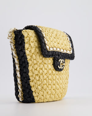 *HOT* Chanel 24C Venice Collection Beige Raffia Basket Bag with White Leather Interlocking Chain 
Champagne Gold Hardware