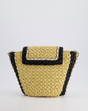 *HOT* Chanel 24C Venice Collection Beige Raffia Basket Bag with White Leather Interlocking Chain 
Champagne Gold Hardware