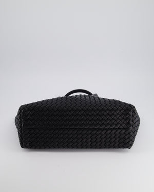 Bottega Veneta Black Small Intreccio Leather Tote Bag in Lambskin Leather with Gold Hardware RRP £6,090