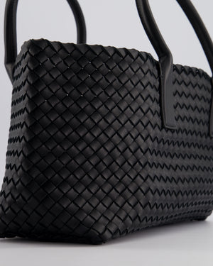 Bottega Veneta Black Small Intreccio Leather Tote Bag in Lambskin Leather with Gold Hardware RRP £6,090