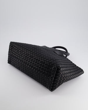 Bottega Veneta Black Small Intreccio Leather Tote Bag in Lambskin Leather with Gold Hardware RRP £6,090