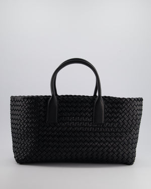 Bottega Veneta Black Small Intreccio Leather Tote Bag in Lambskin Leather with Gold Hardware RRP £6,090