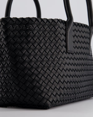 Bottega Veneta Black Small Intreccio Leather Tote Bag in Lambskin Leather with Gold Hardware RRP £6,090